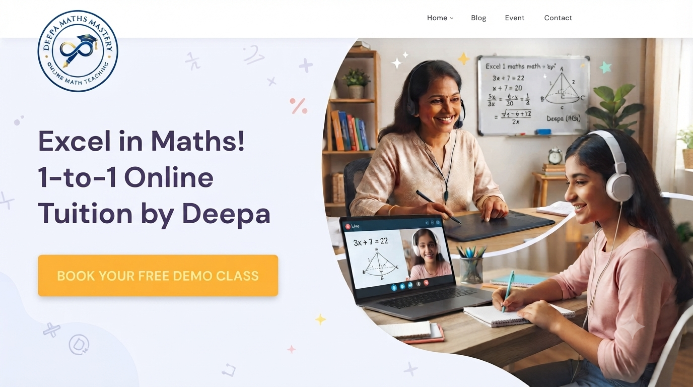 Deepa Maths Tuition Banner 2