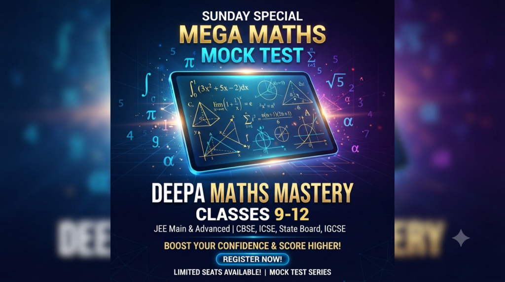 Students taking the Sunday Special Mega Maths Mock Test to improve exam preparation